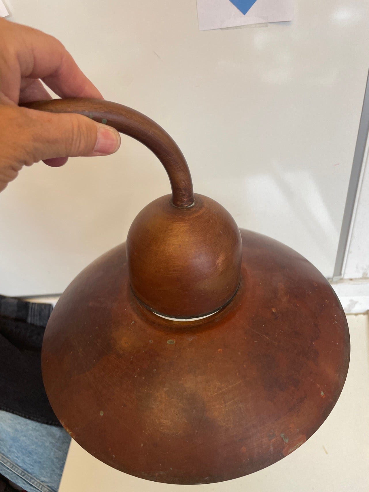 Udendørslampe i kobber